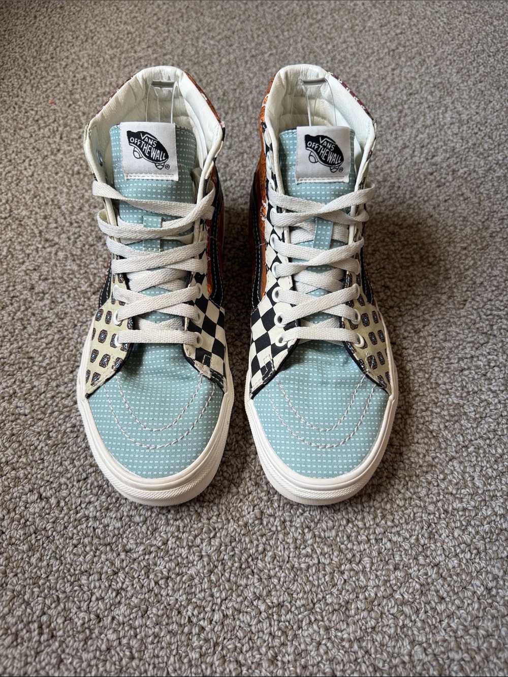 Vans Sk8-Hi Tiger Patchwork High Top Sneakers - Picture 3 of 9